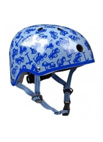 Шлем защитный Micro (Синий с рисунком)