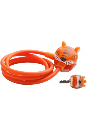 Замок Orange Tiger 2017 by Crazy Safety (оранжевый тигр) на самокат - велосипед